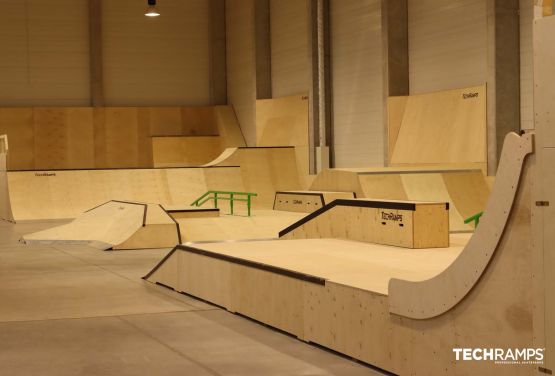 Year-round skatepark Techramps