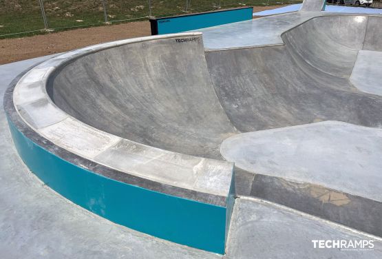 Skatepark aus Beton