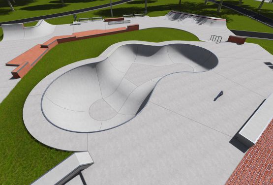 Ochota skatepark - diseño