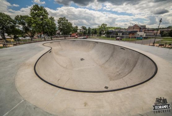 Bowl in skatepark  in Poland