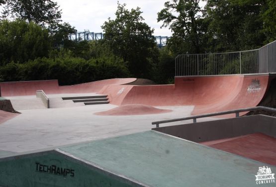 béton skatepark à Cracovie