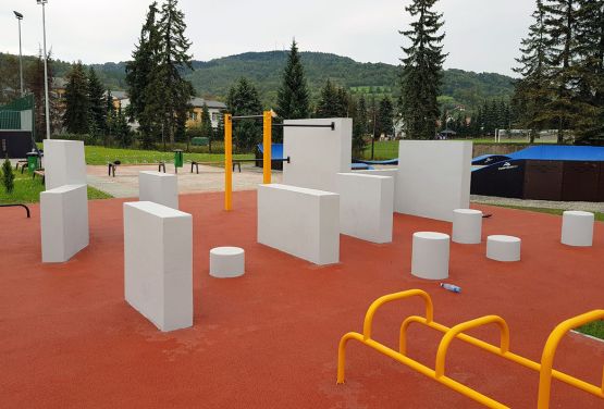 Street workout and parkour park in Maków Podhalański