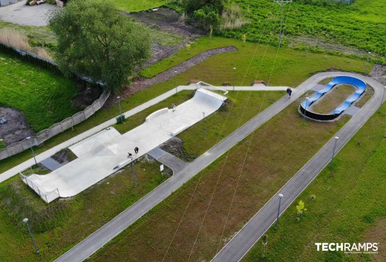 Skatepark and pumptrack in Chęciny