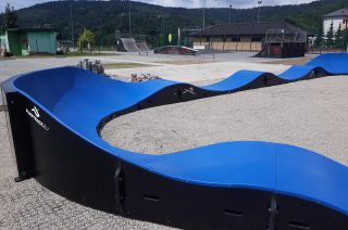 Pumptrack bicycle track made of modules