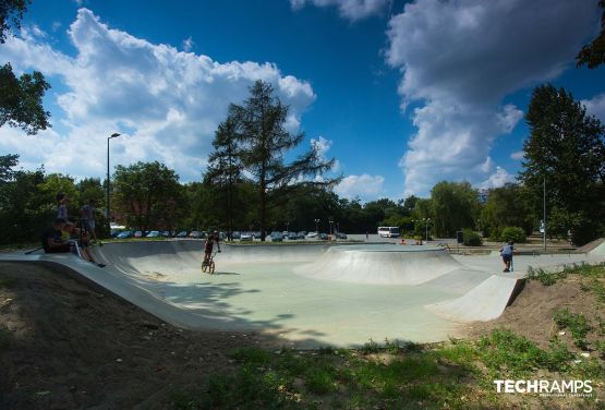 Concrete skatepark