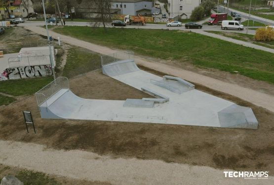 Concrete skatepark