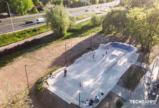 Concrete skatepark