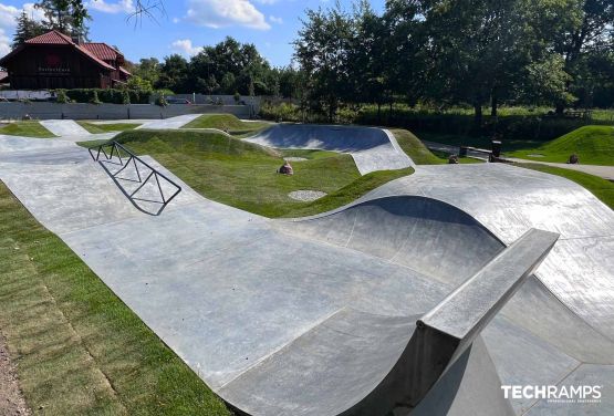 Concrete skatepark