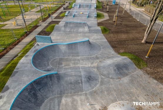 Concrete skatepark