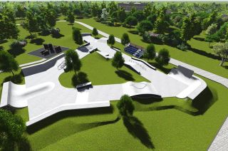 Concrete skatepark - visualisation