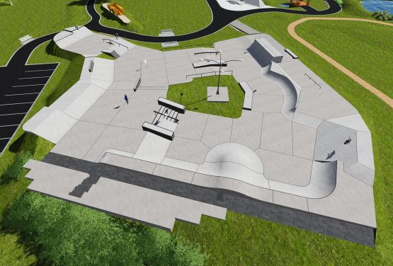 Designe and build skateparks Techramps