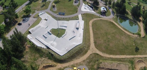 Concrete skatepark in Olkusz (Poland)
