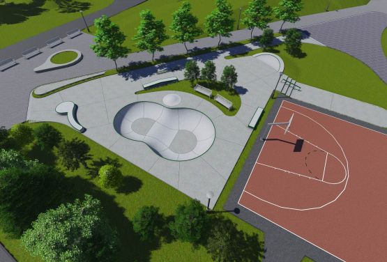 Skatepark en Kalisz - visualización