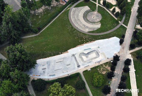 Concrete skatepark