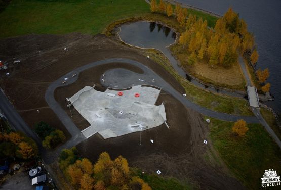 Concrete skatepark in Lillehammer