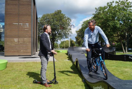 Gemieteter Pumptrack für eine Veranstaltung in Dänemark