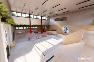 Indoor-Skatepark in Warschau