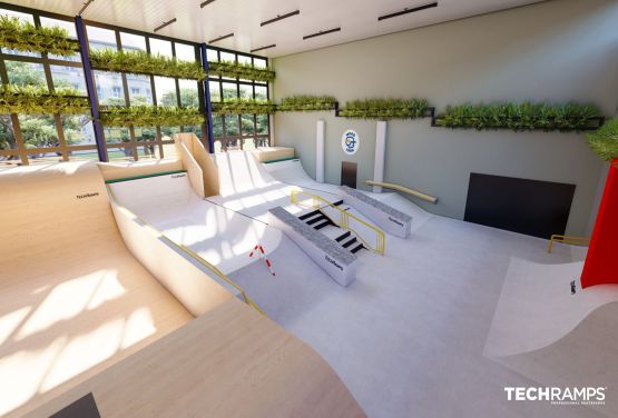 Indoor-Skatepark in Warschau