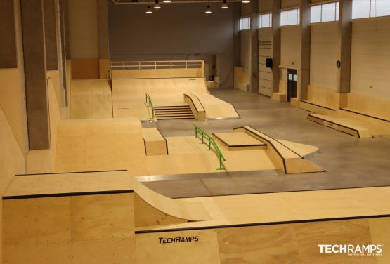 Year-round skatepark Techramps