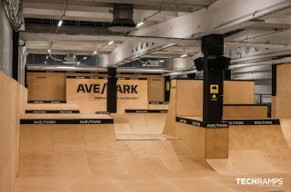 Indoor skatepark by Techramps