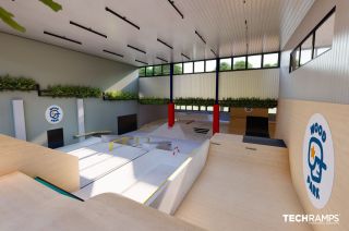 Indoor skatepark in Warsaw