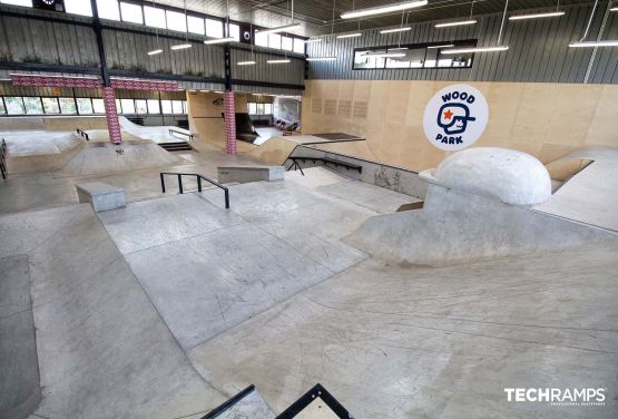 Indoor skatepark in Warsaw