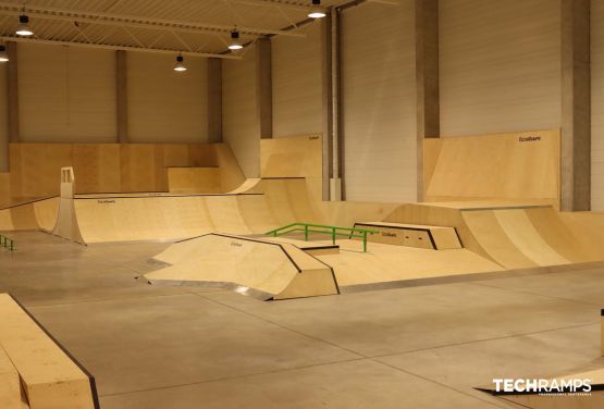 Year-round skatepark Techramps