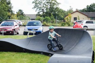 A non-stationary bike track became a highlight of the event in Denmark