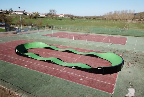 Non-stationary modular pumptrack