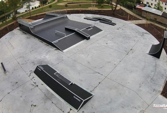 Modular skatepark in Polish city Pisz