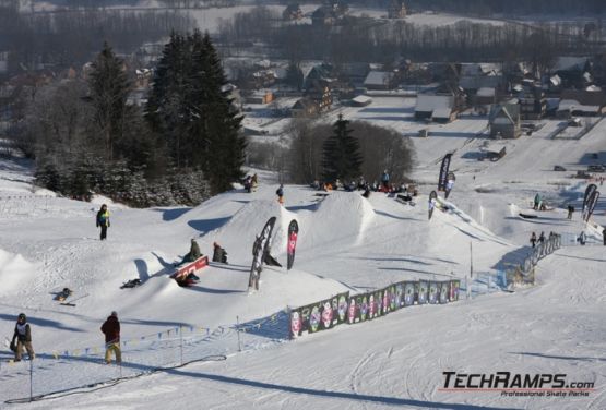 Snowpark en Pologne - obstacles