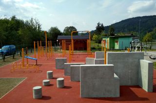 Parkour park in Maków Podhalański