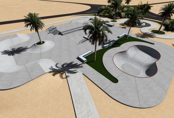 Skatepark in El Gouna (Egypt)