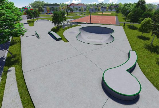 Skatepark in Kalisz - Konzept