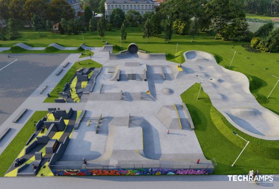 Projekt skateparku betonowego - Mińsk Mazowiecki