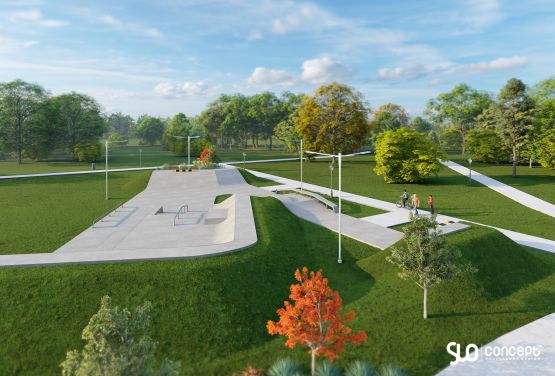 Wizualizacja skateparku Slo Concept
