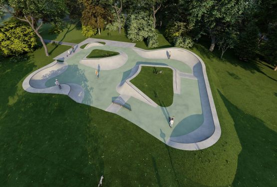 Visualisation du skatepark Slo Concept