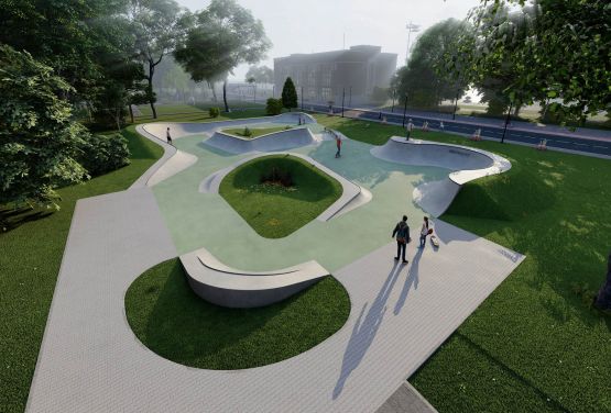 Visualisation du skatepark Slo Concept