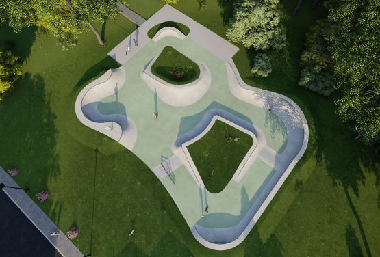 Visualisation du skatepark Slo Concept