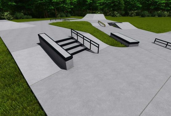 proyecto de obstáculo  en Kalwaria Zebrzydowska skatepark