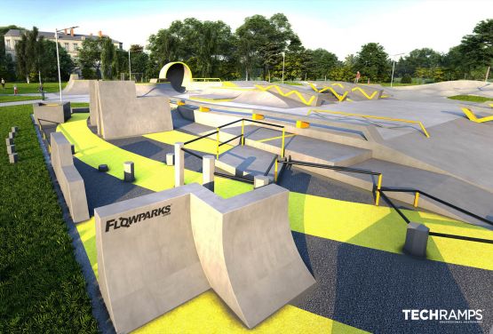 Proyecto de skatepark de hormigón - Minsk Mazowiecki