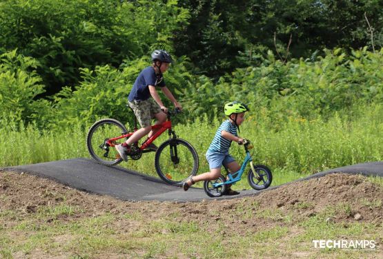 Pump track adaptée au skate