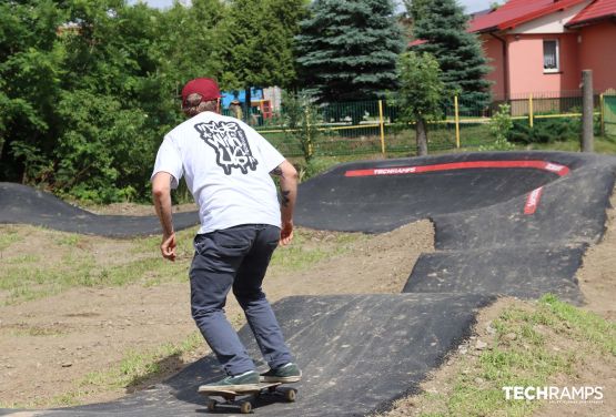 Pump track adaptée au skate