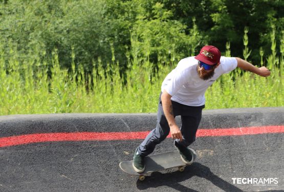 Pump track adaptée au skate