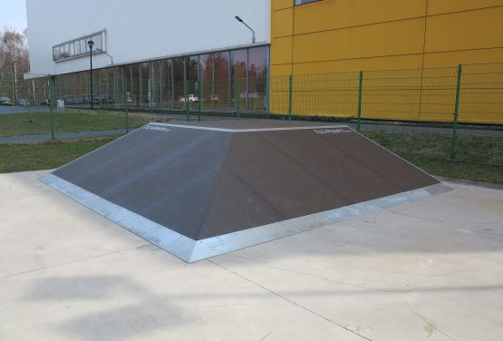 Pyramid in skatepark in Tarnowskie Góry (Silesia Province)