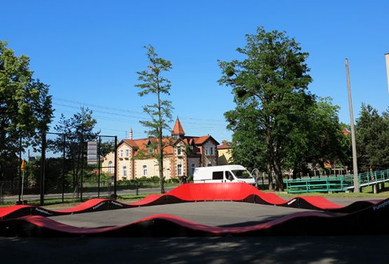 Red pumptrack in Miasteczko Śląskie (Poland)