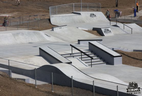 Concrete skatepark in Olkusz