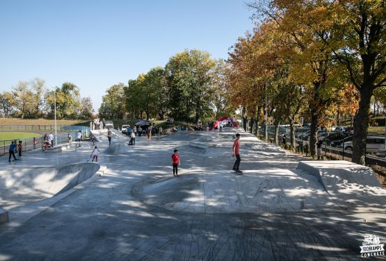 Skatepark in Polish city in Nakło nad Notecią