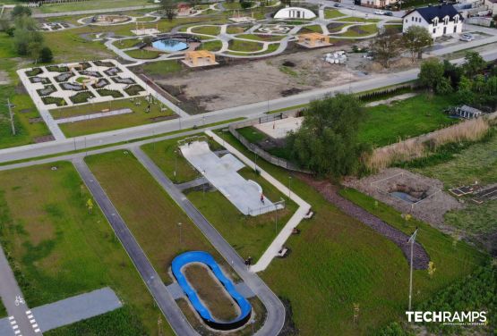 Skatepark en béton Techramps