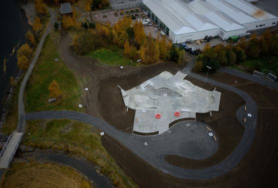 Drone - Skatepark en Lillehammer